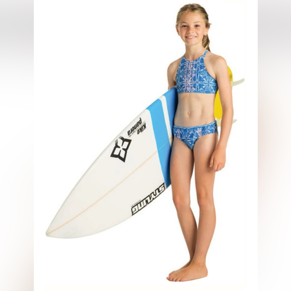 Roxy Big Girls' Sunny Dreams Rg Crop Top Swimsuit Set